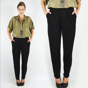 St.‎ John Black Santana Knit Pull on Pants Womens Size 8